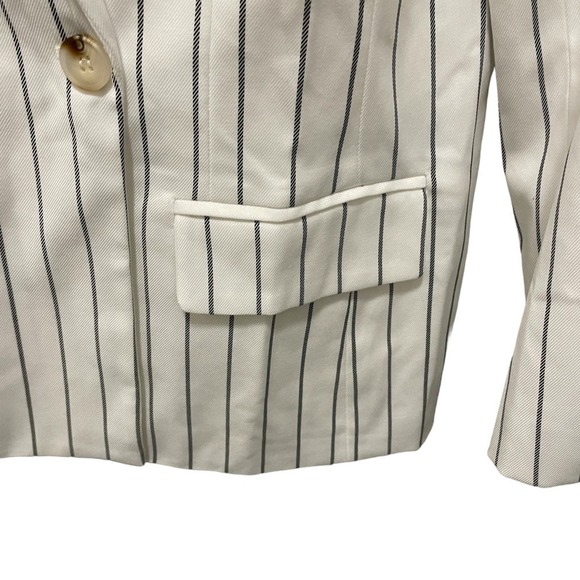 Revolve Lovers Blazer Double Breasted Black and White striped Size 8 or M - Picture 5 of 9